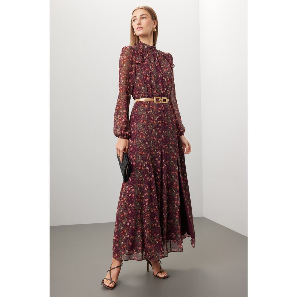 SALONI - Akina Wine Jacqui-B Dress - Size 0